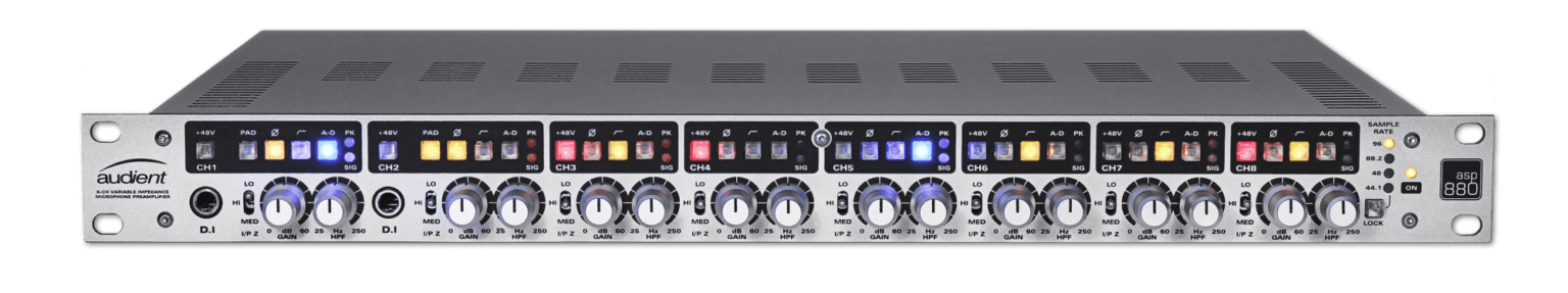 Audient ASP880 en rack profesional