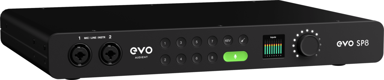 Audient EVO SP8 preamplificador digital con Smartgain para ocho entradas.