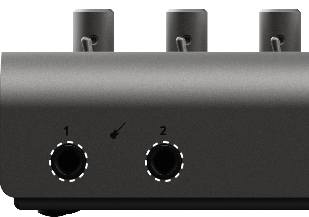 Conexiones DI de la Audient iD44