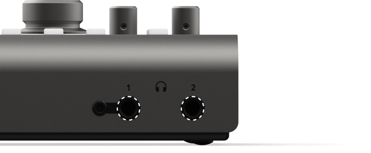 Audient iD44 conectores audífonos