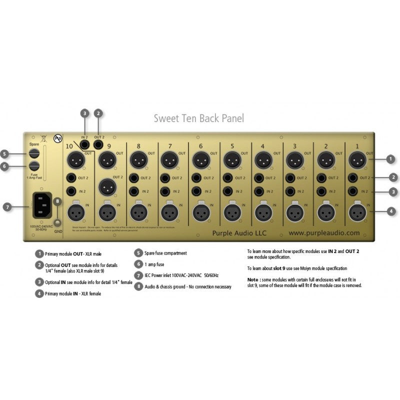 Rack Serie 500 Purple Audio Sweet Ten