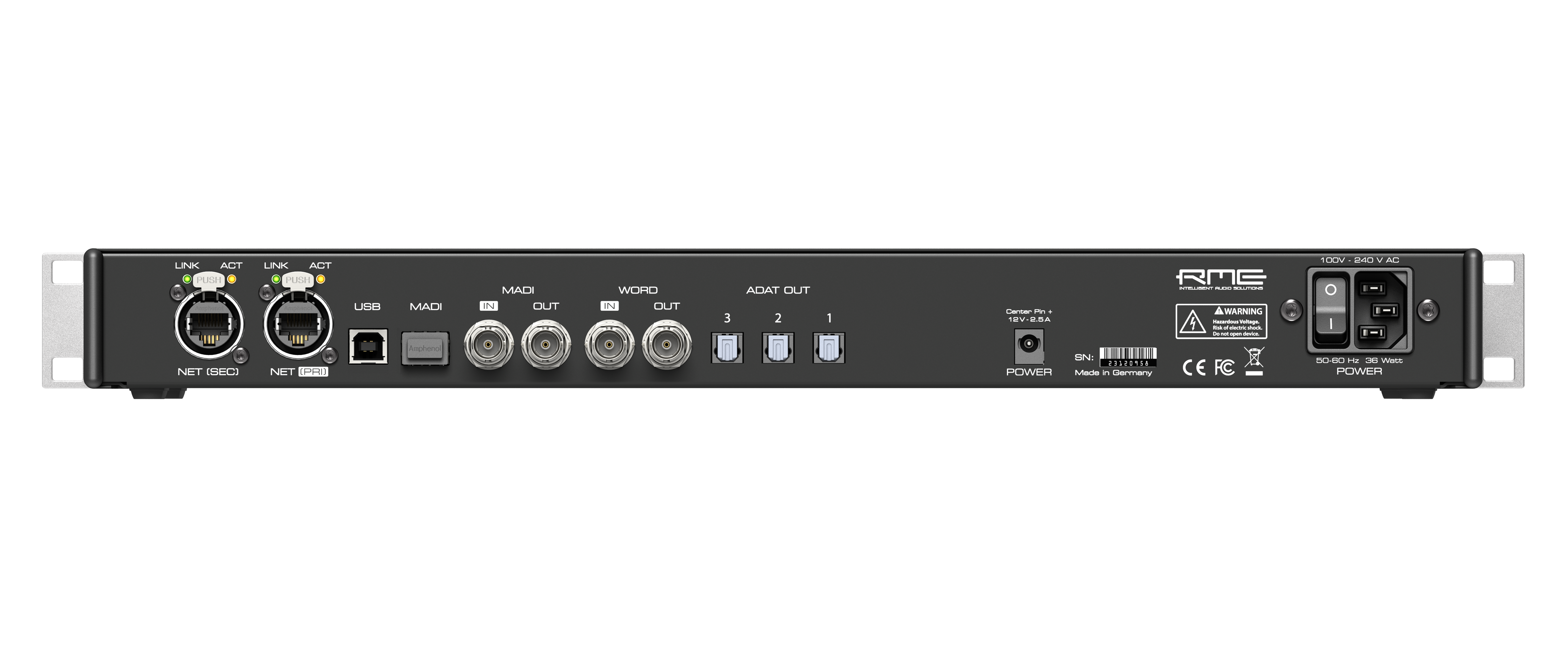 Preamplificador RME 12MIC Dante