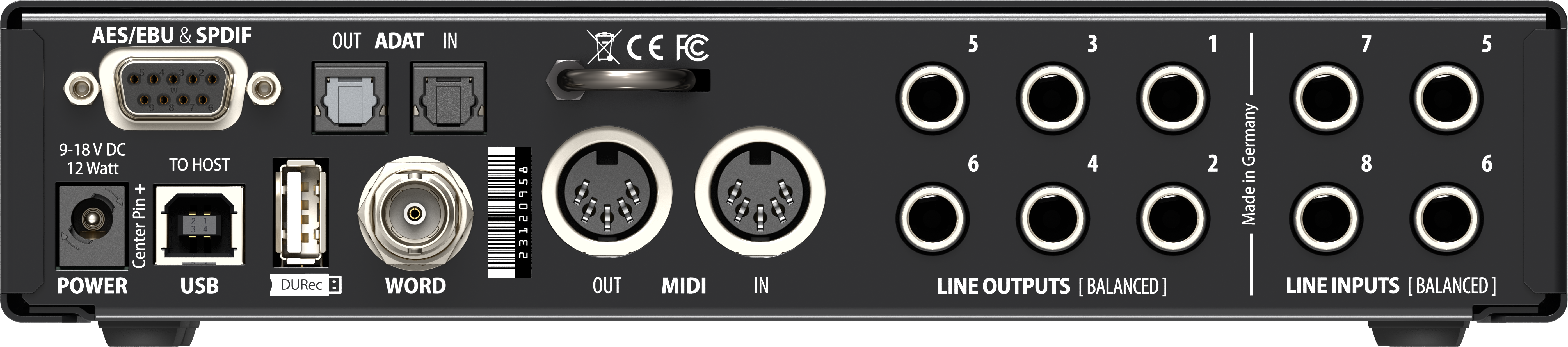 Interfaz de Audio RME Fireface UCX II
