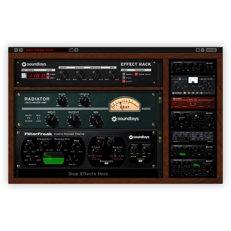 Plugin Soundtoys Effect Rack