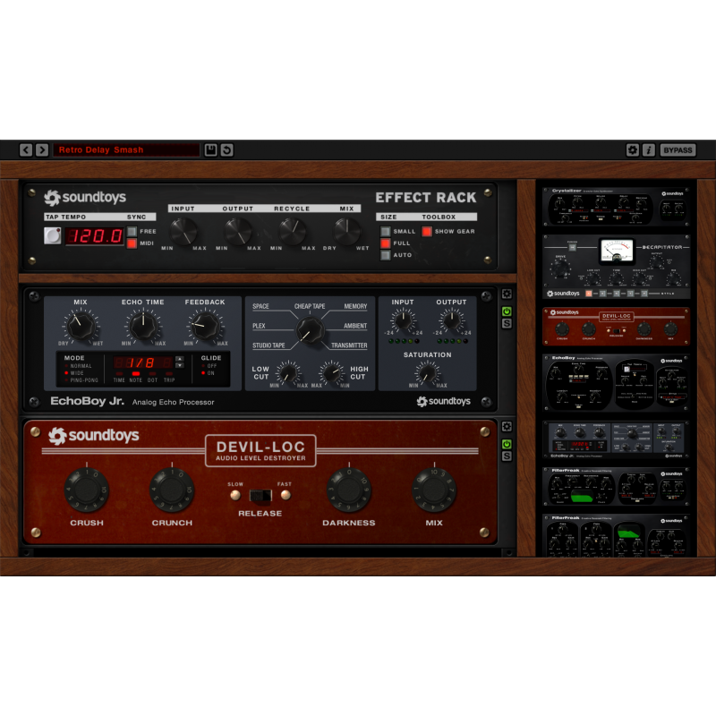 Plugin Soundtoys Effect Rack
