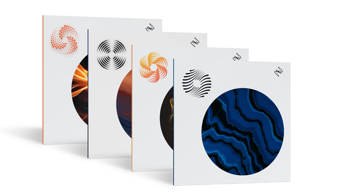 Cajas de los productos incluidos en iZotope Elements Suite 12
