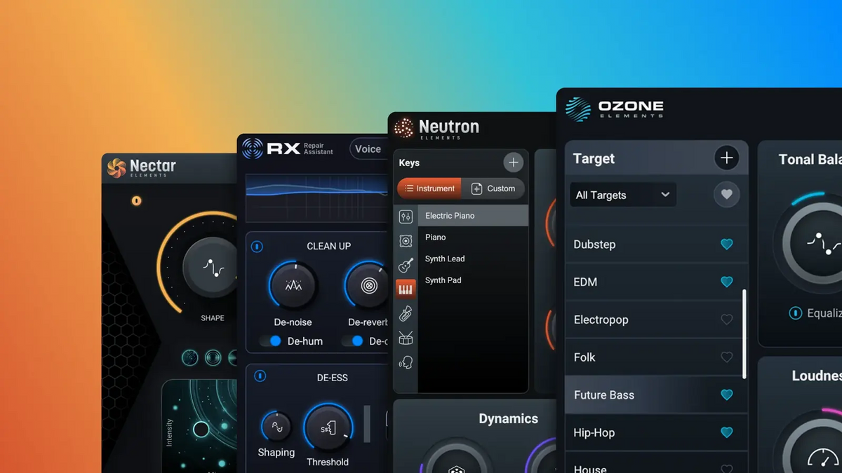 Interfaces de Ozone, Neutron, Nectar y RX Elements en Elements Suite 12