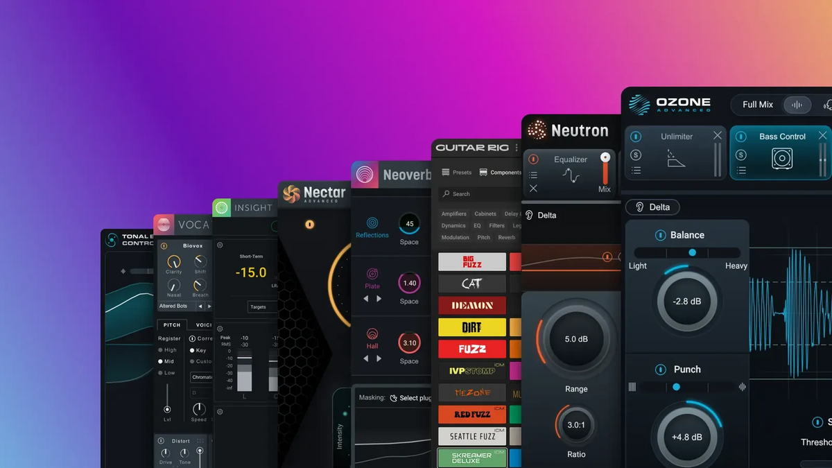 Plug-ins incluidos en iZotope Music Production Suite 9