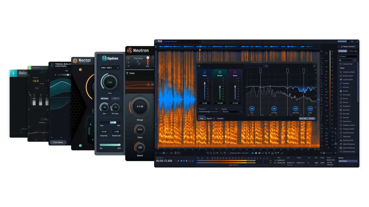 Plug-ins incluidos en iZotope RX Post Production Suite 9