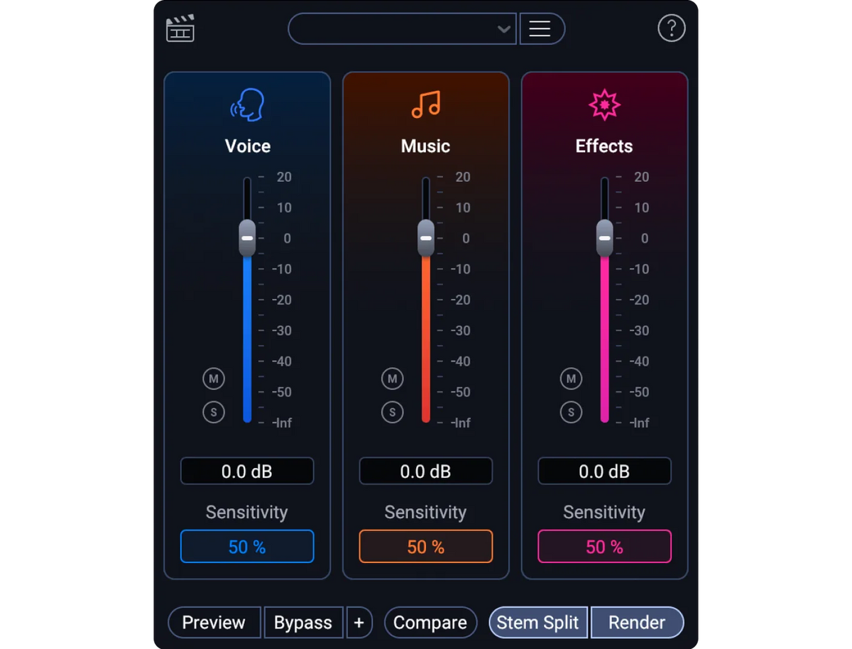 Módulo Scene Rebalance de iZotope RX 12 Advanced