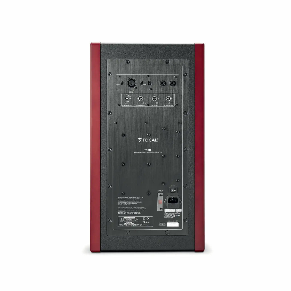 Vista trasera del Focal Trio6 ST6 con múltiples opciones de conexión