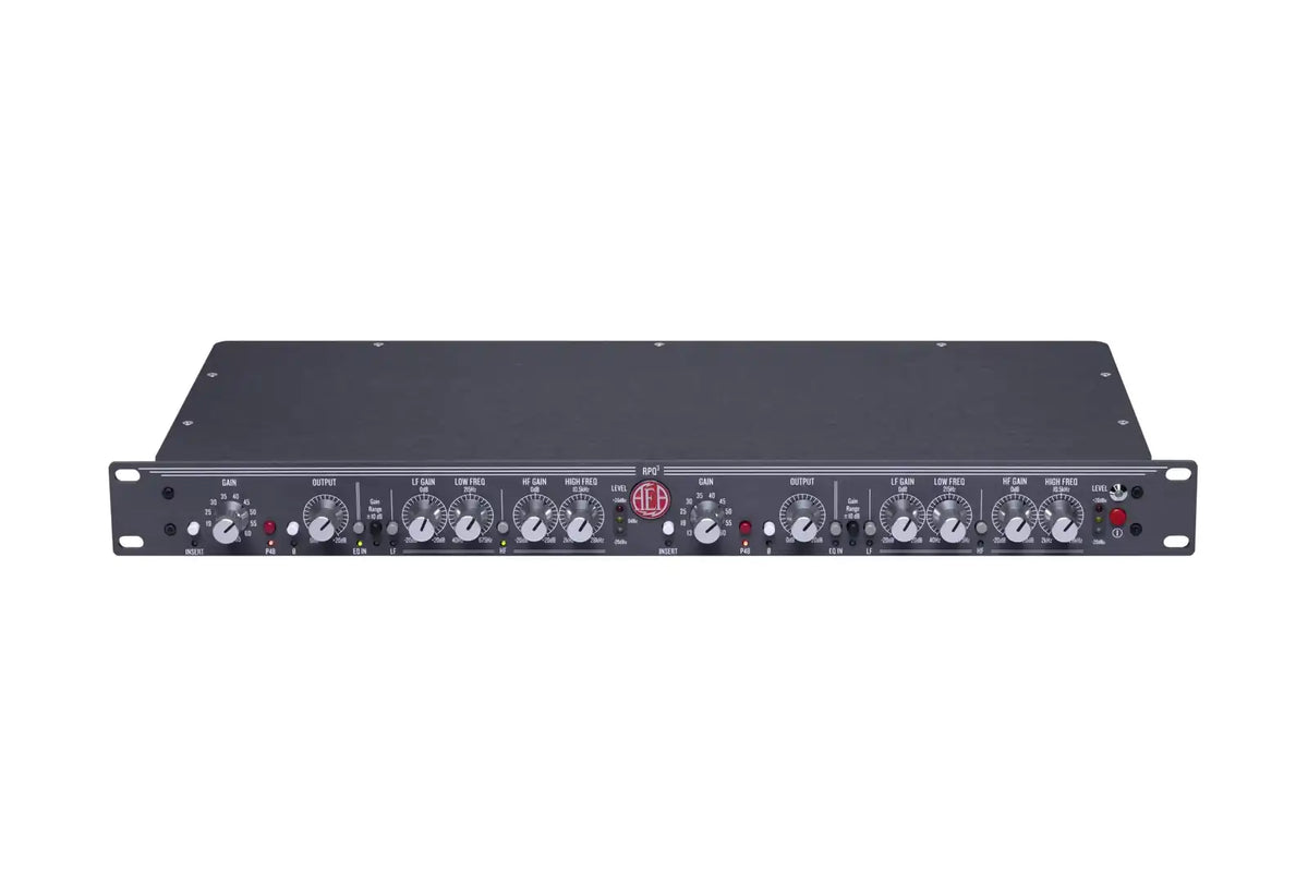 Preamplificador AEA RPQ3, vista frontal superior