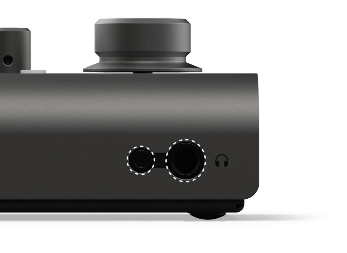 Interfaz Audient iD4 USB salidas audífonos