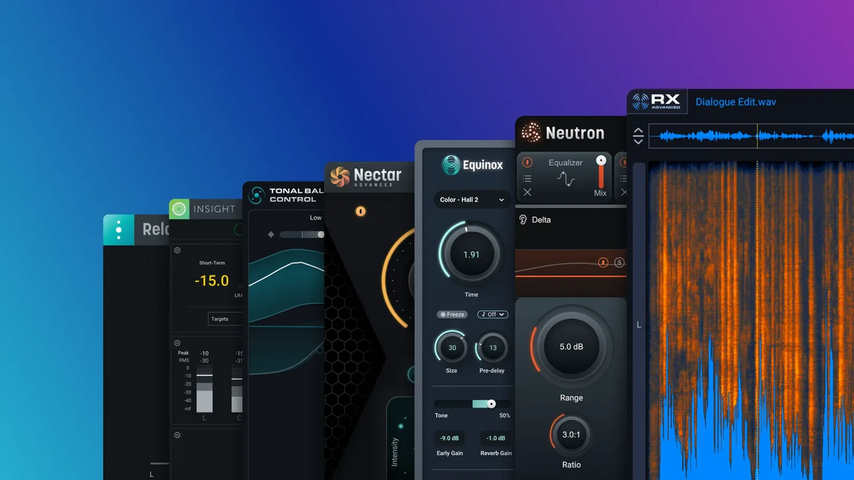 iZotope RX Post Production Suite 9: RX 12, Neutron 5, Nectar 4, Equinox e Insight 2
