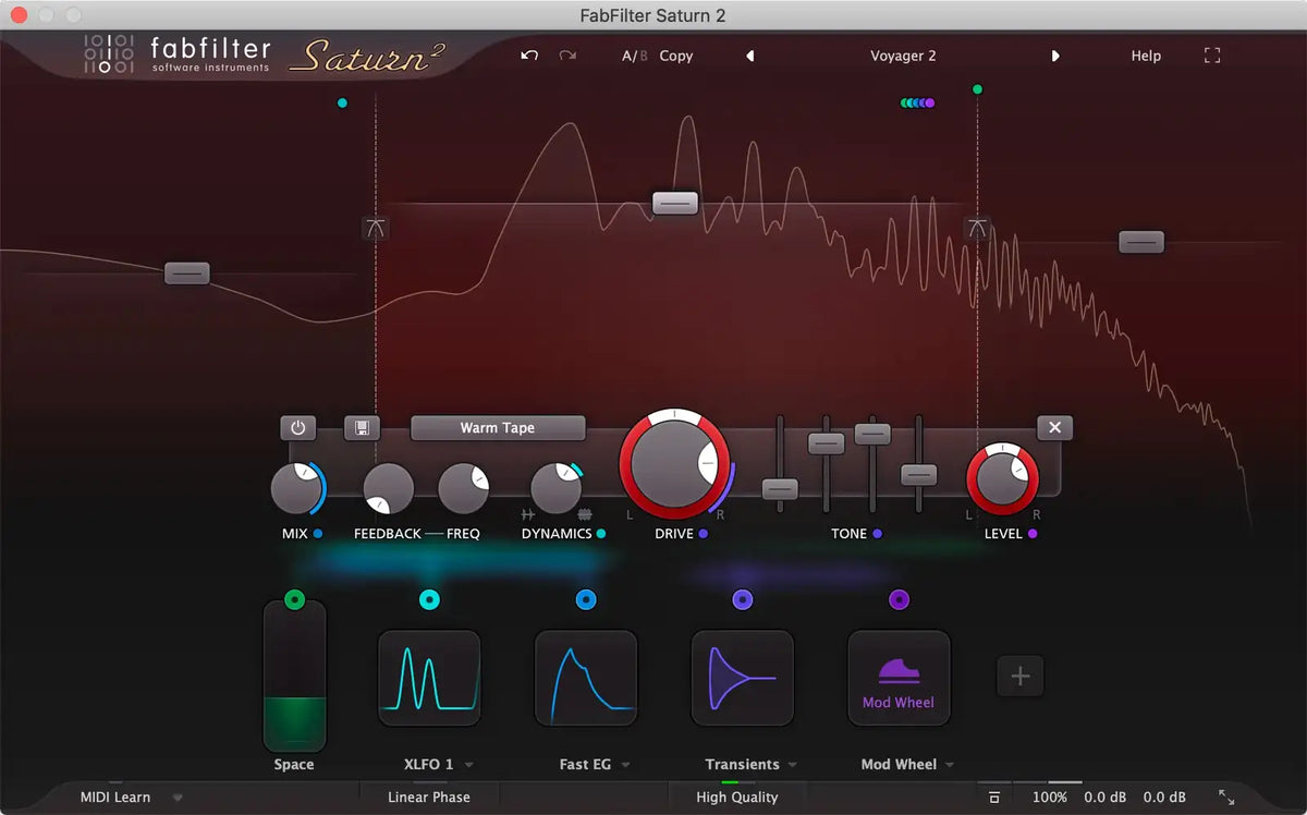 Plugin FabFilter Saturn 2