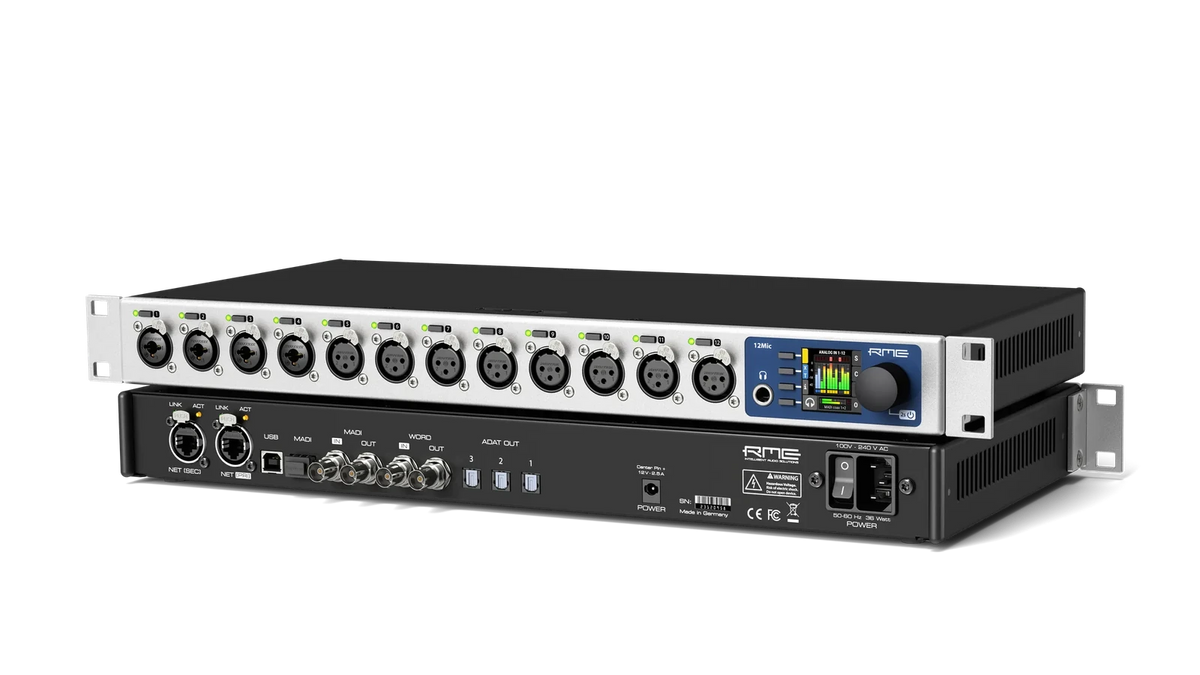 Preamplificador RME 12MIC Dante