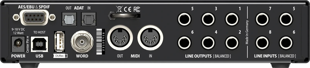 Interfaz de Audio RME Fireface UCX II