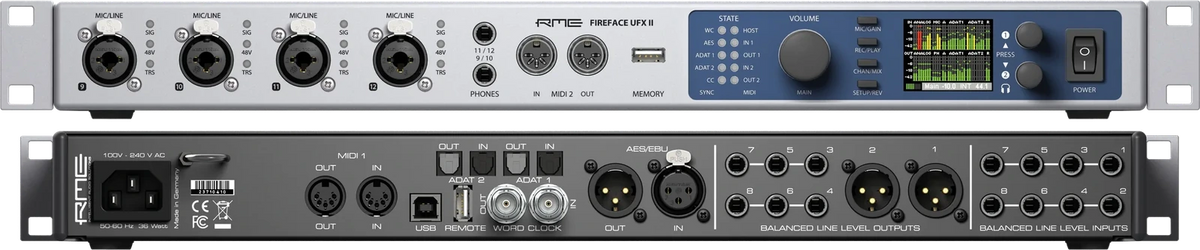 Interfaz de Audio RME Fireface UFX II
