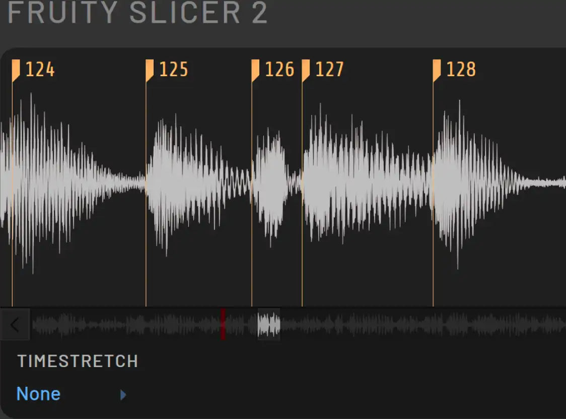 Edición de audio en FL Studio 2026 (Fruity Slicer 2 con estiramiento de tiempo)
